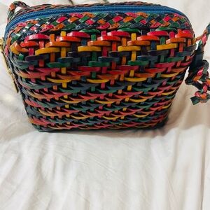 CEM Multicolor Woven Crossbody Bag - vintage but like new